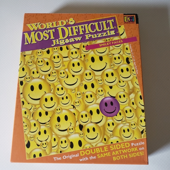 Just In: BGI World's Most Difficult Jigsaw Smiley Face Double-Sided Puzzle. - Picture 2 of 9